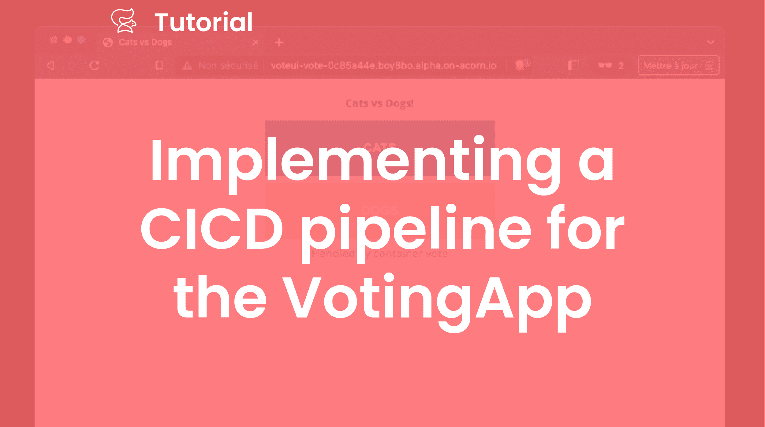 Implementing a CICD pipeline for the VotingApp